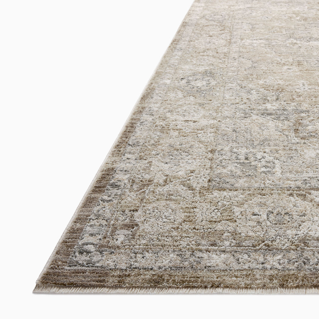 Haverford Polyester Pile Rug in Ecru / Mist