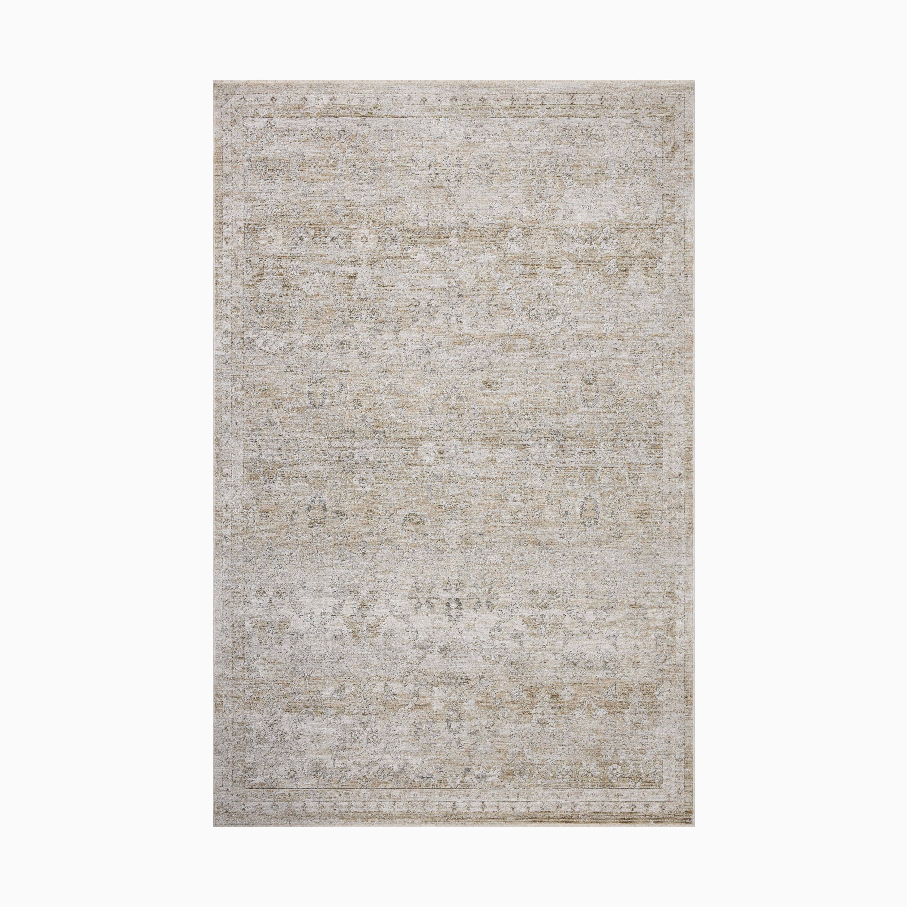 Haverford Polyester Pile Rug in Fog / Dune