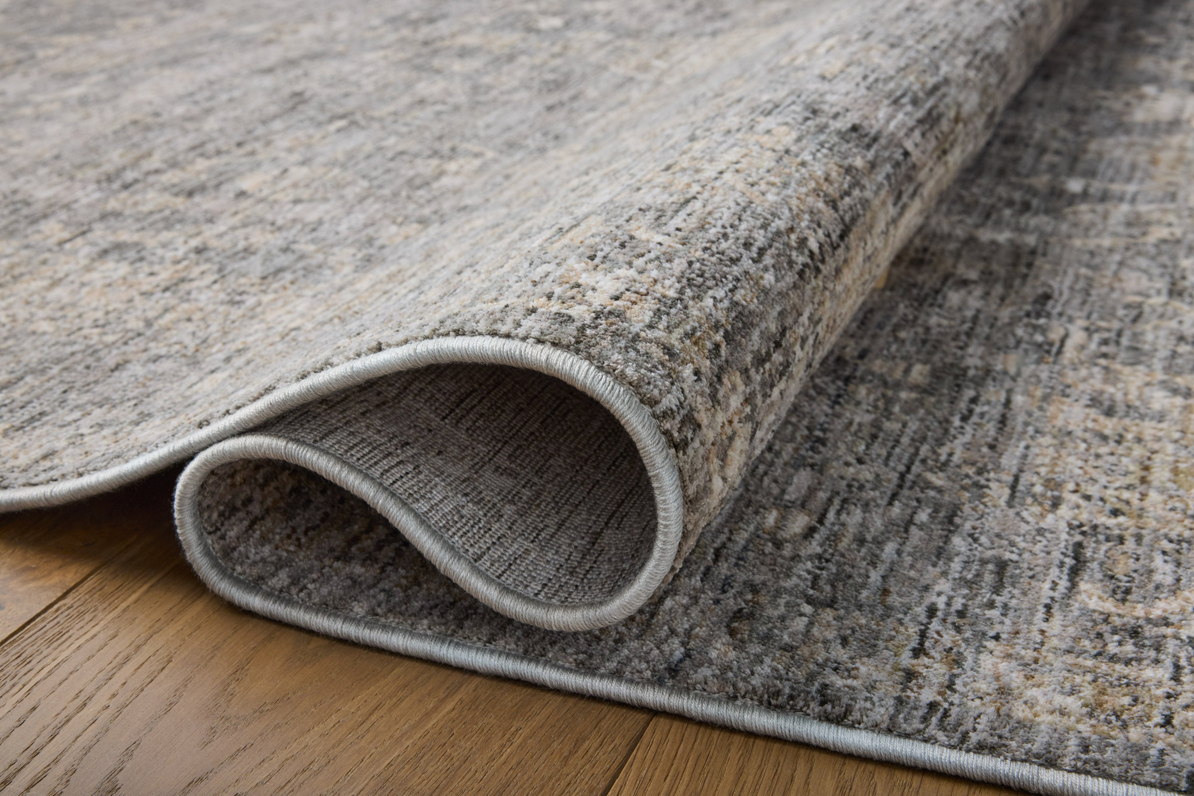Haverford Polyester Pile Rug in Slate / Sand