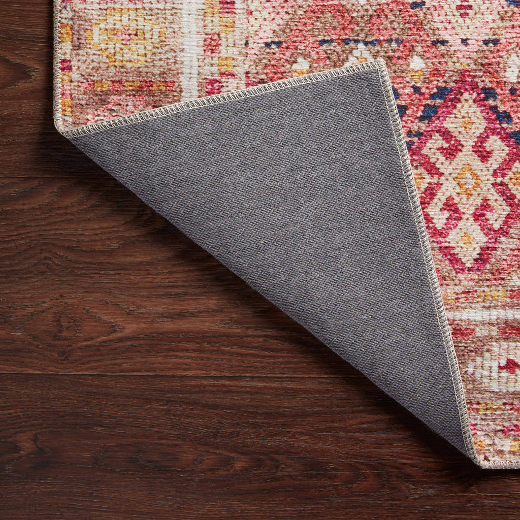 Hutchinson Polyester Face Rug in Blush / Multi