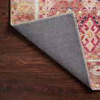 Hutchinson Polyester Face Rug in Blush / Multi