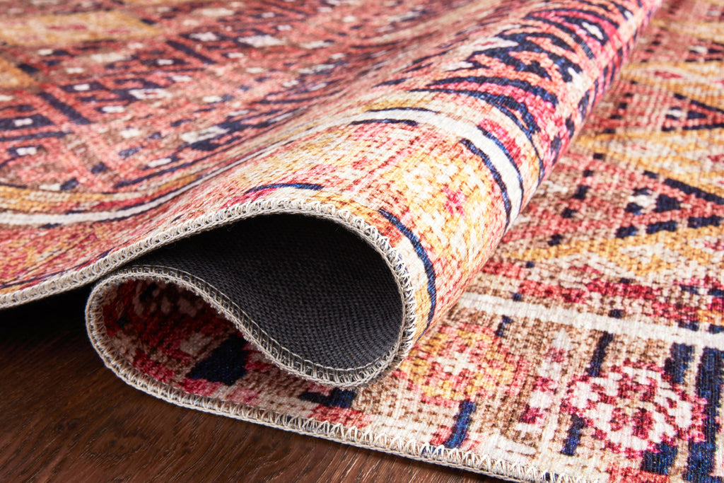 Hutchinson Polyester Face Rug in Blush / Multi