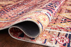 Hutchinson Polyester Face Rug in Blush / Multi