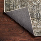 Hutchinson Polyester Face Rug in Graphite / Olive