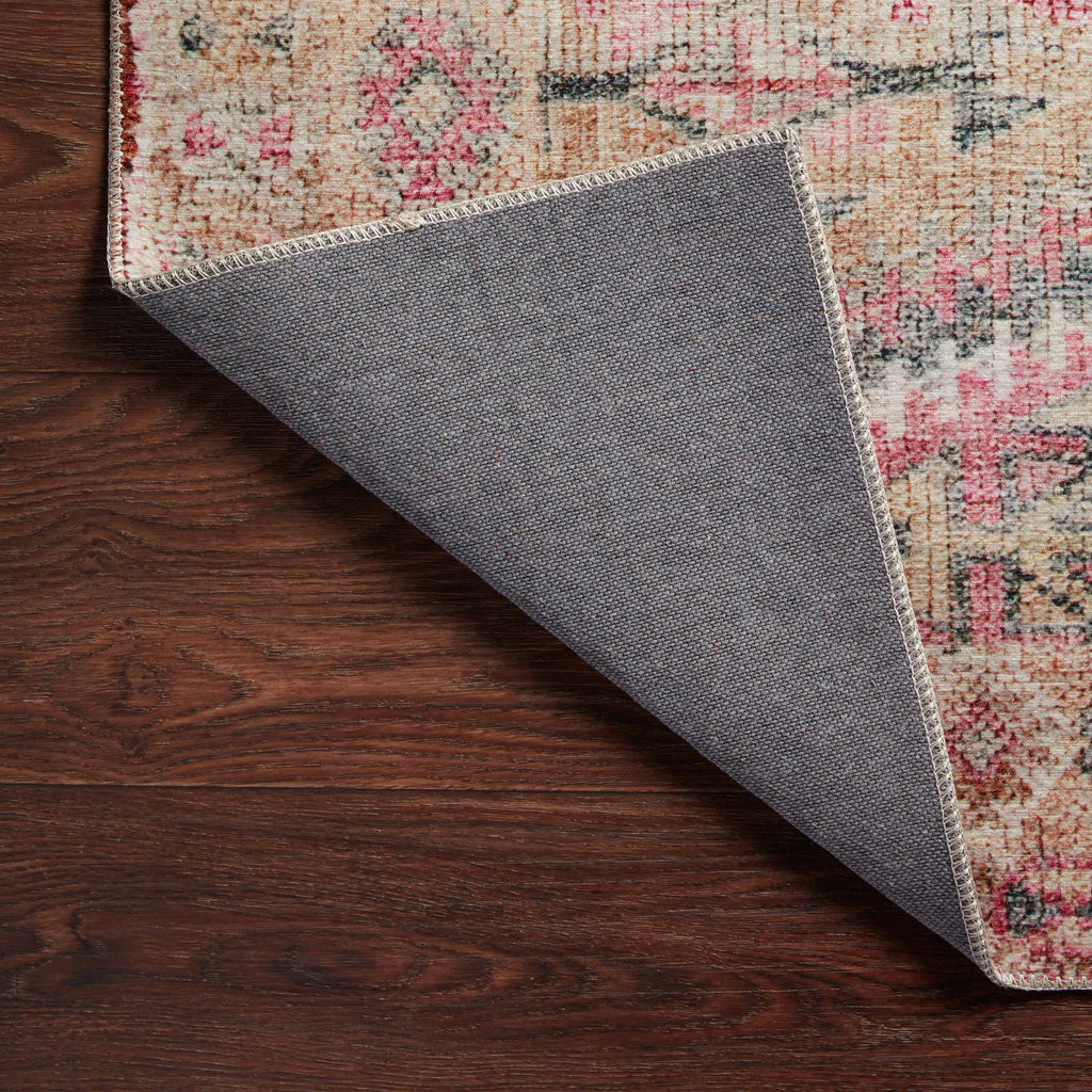 Hutchinson Polyester Face Rug in Rose / Opal