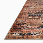 Hutchinson Polyester Face Rug in Rust / Desert