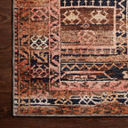 Hutchinson Polyester Face Rug in Rust / Desert