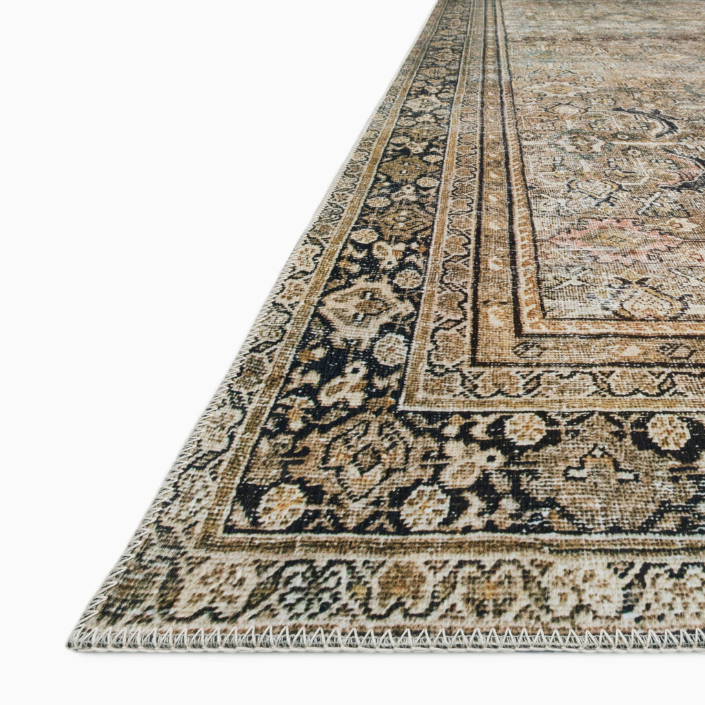 Hutchinson Polyester Face Rug in Sage / Graphite