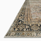 Hutchinson Polyester Face Rug in Sage / Graphite