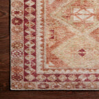 Hutchinson Polyester Face Rug in Sand / Terracotta