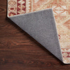 Hutchinson Polyester Face Rug in Sand / Terracotta