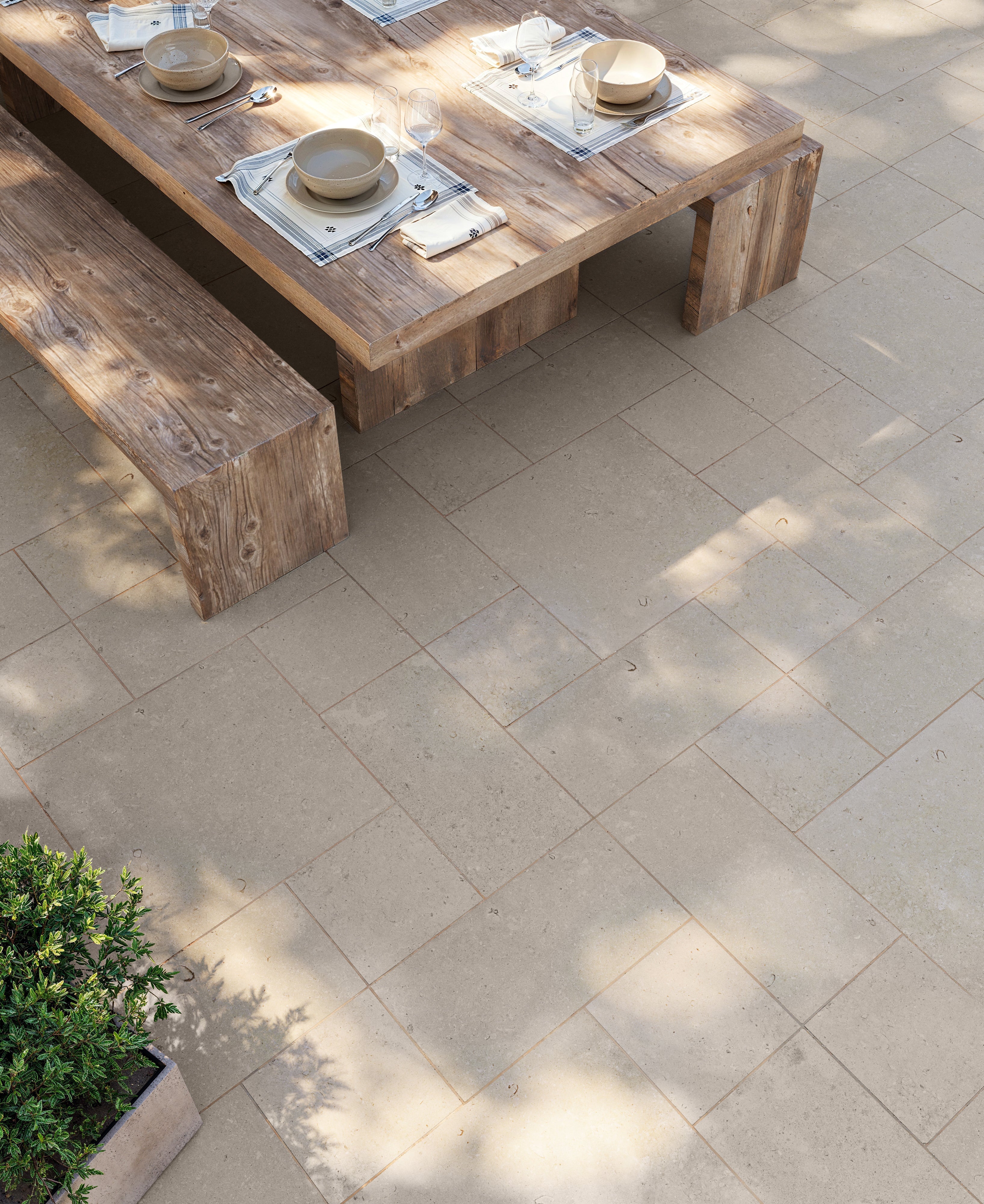 Wren 12x12 Grip Porcelain 2cm Paver Tile in Dune