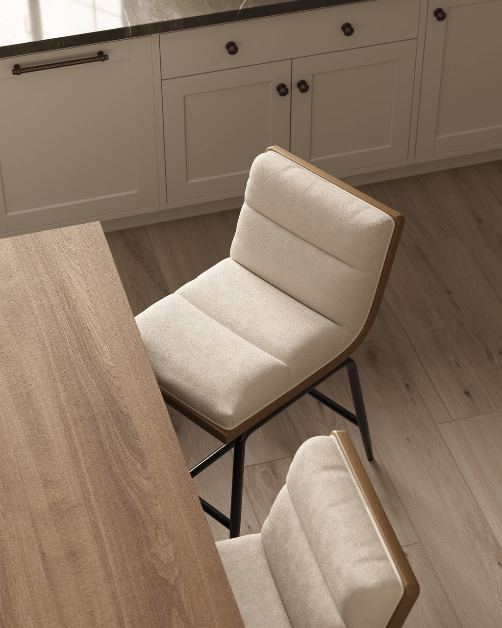 Georgia Counter Stool in White