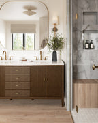 Clementine Semi-Flush in Gold Leaf