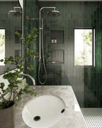 Quinn 12x12 Matte Porcelain Basket Weave Mosaic Tile in Black & White