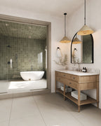 Esmeralda Wide Mirror in Iron Matte Black