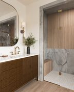 Ortega Wall Sconce in Patina Brass