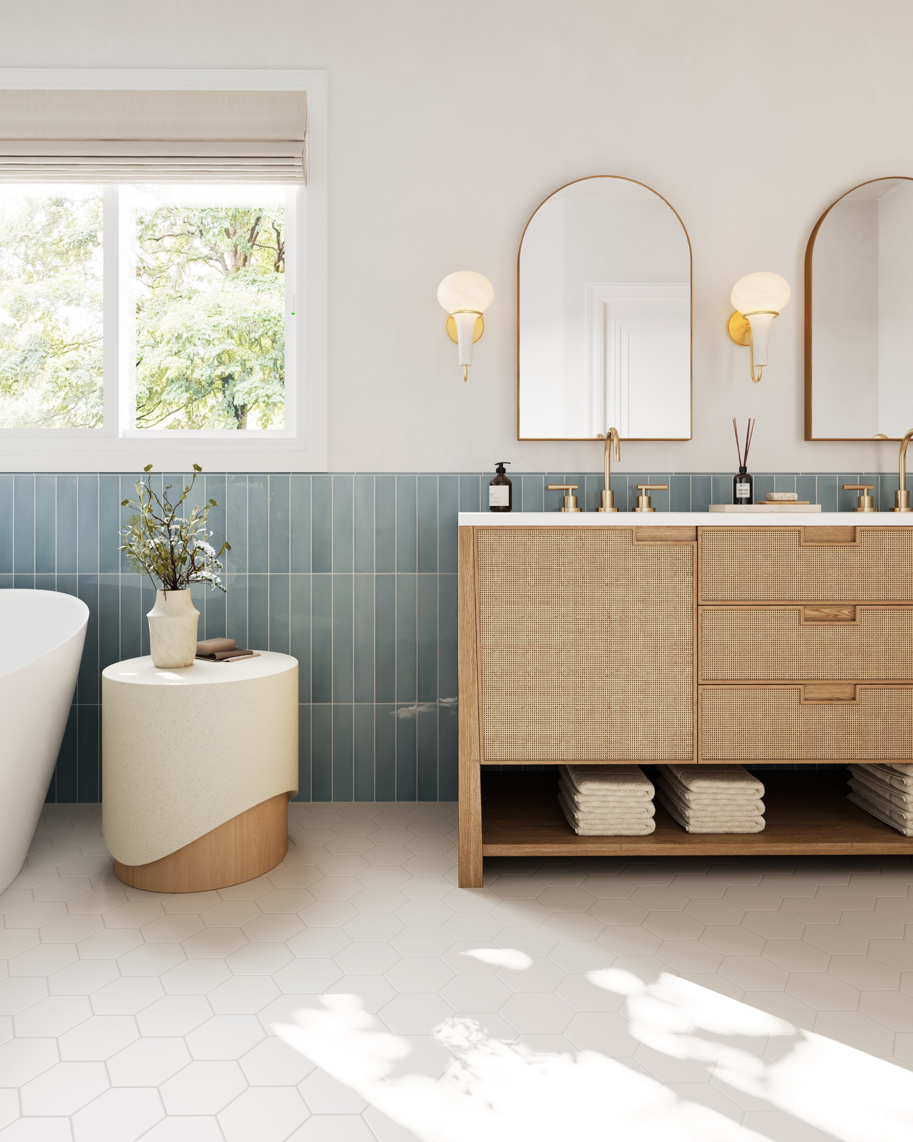 Wilma Wall Sconce in Aged Brass