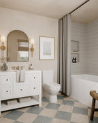 Esmeralda Small Mirror in Iron Matte Black