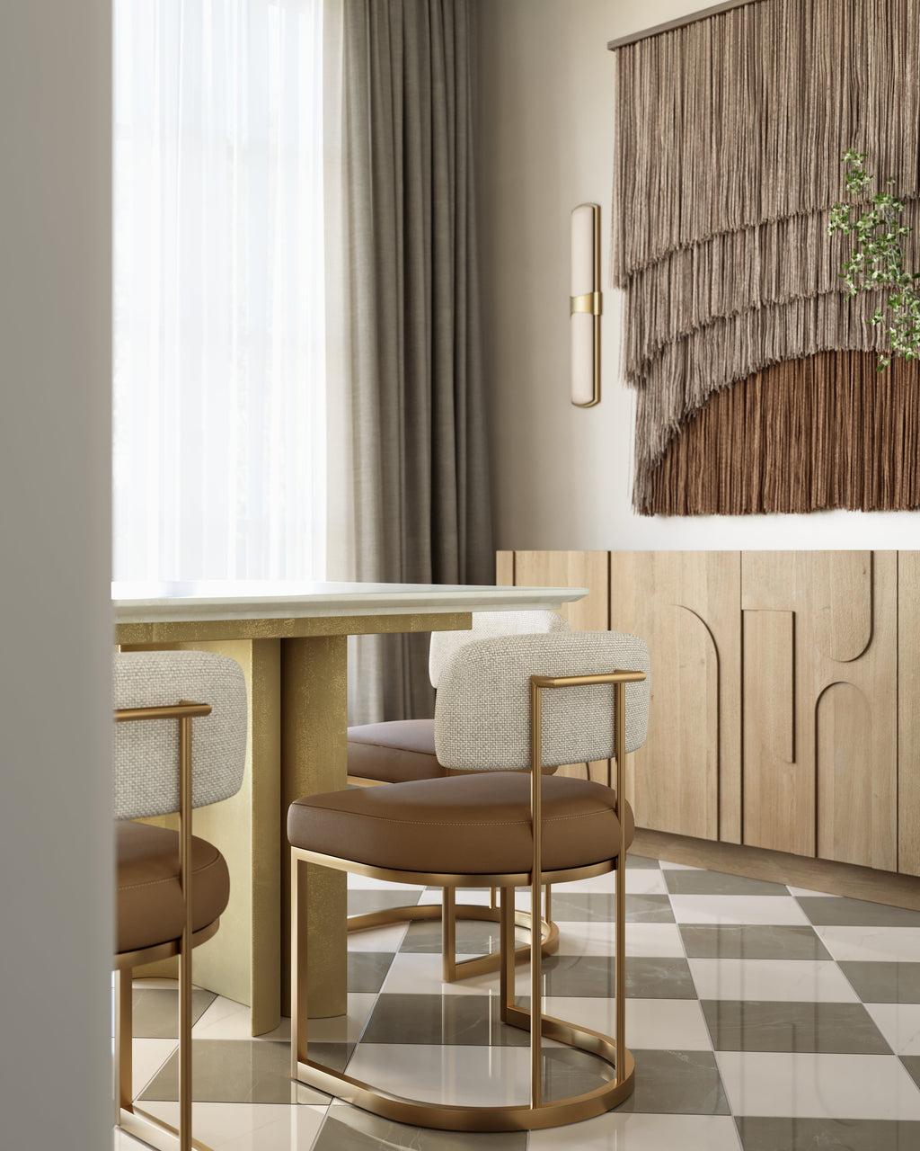 Kenzie Dining Chair in Napa Cognac