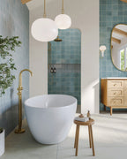 Shirley Large Mirror in Antique Brass Iron