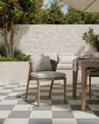 Palmer 12x12 Checkerboard Raw Porcelain Tile in White and Grey