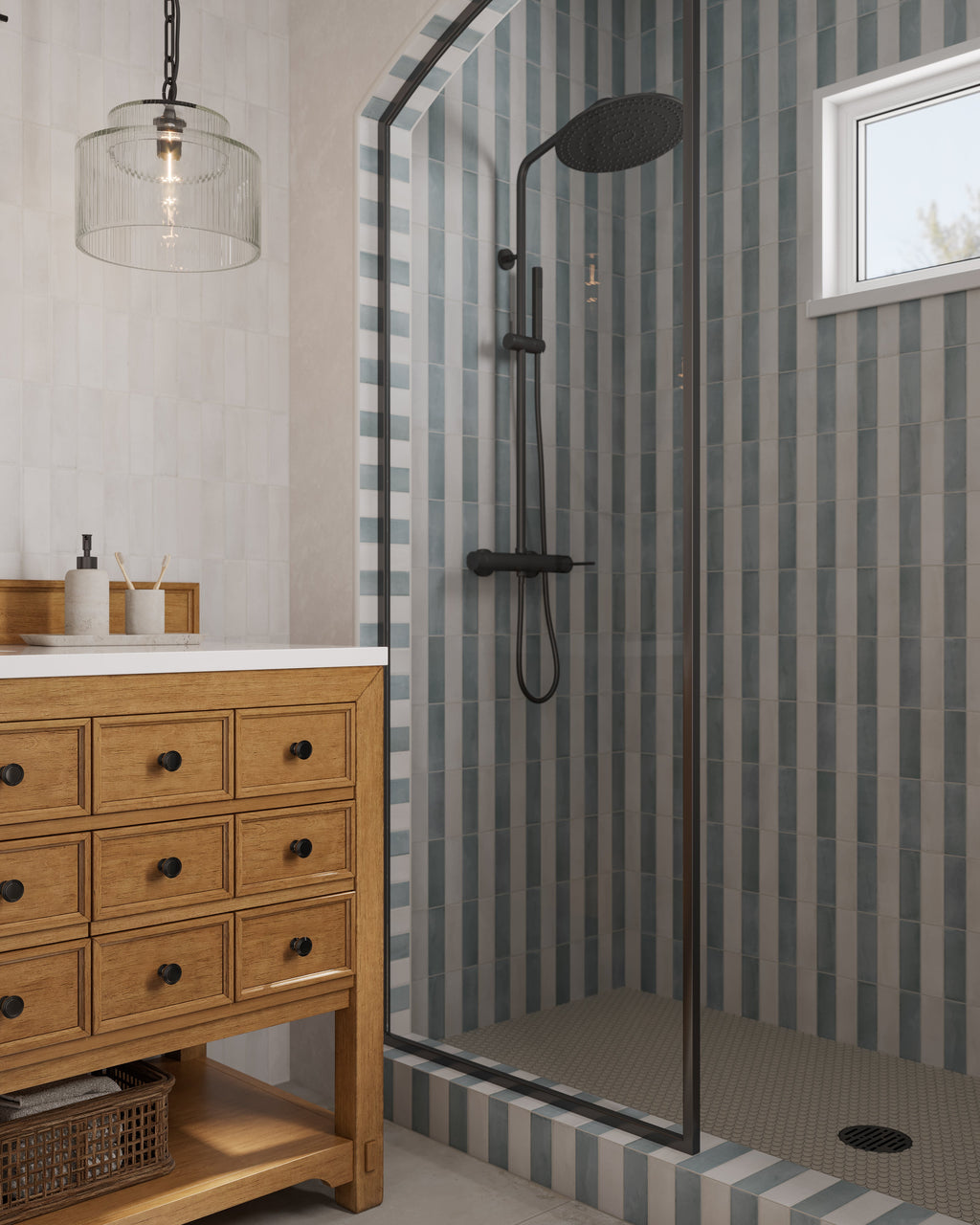 Ariel 12x12 Glossy Porcelain Penny Round Mosaic Tile in Shell