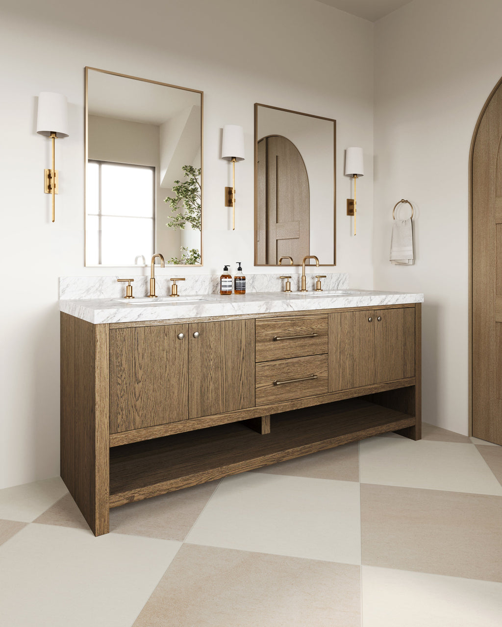 Johansson Wall Sconce in Aged Brass