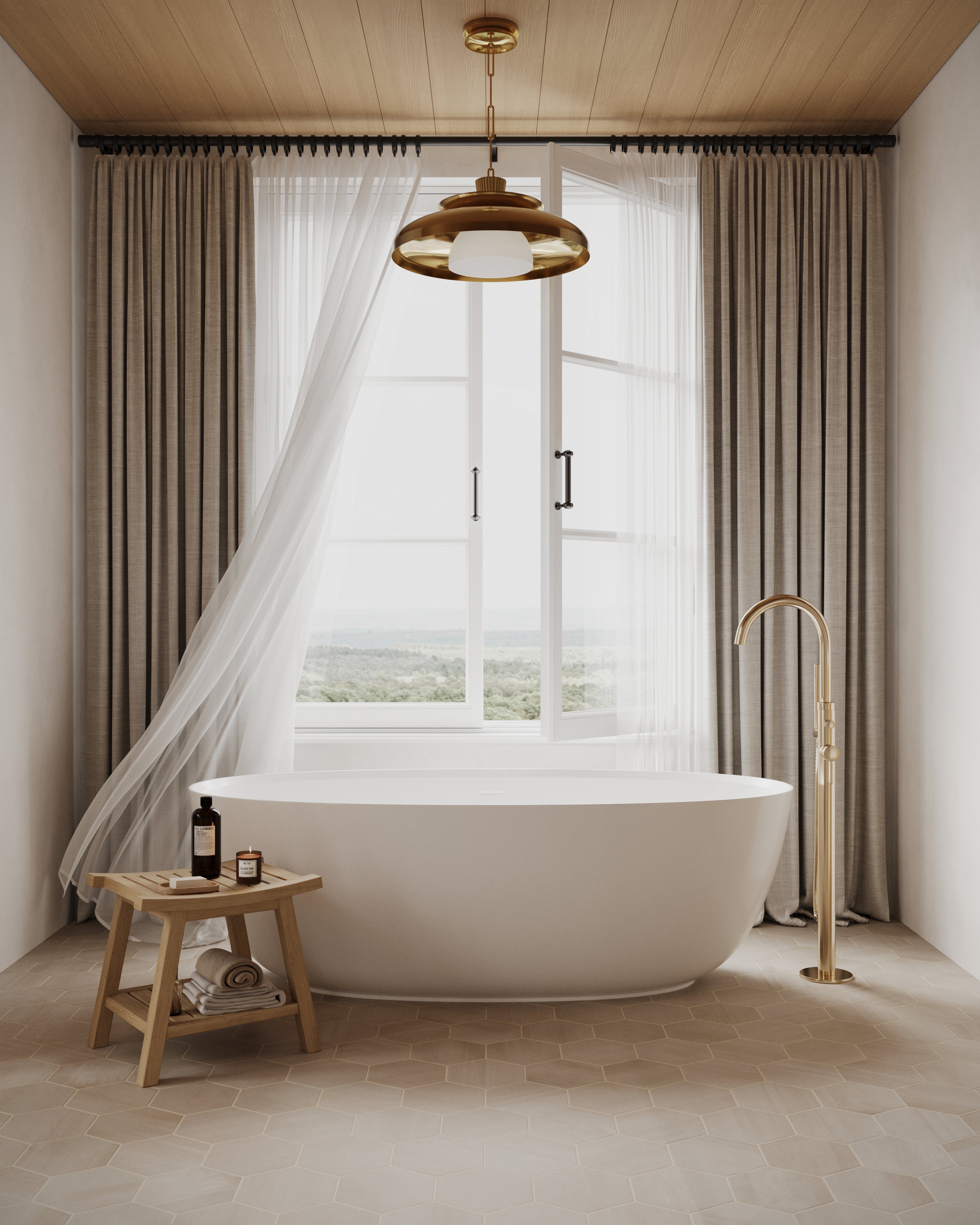 Carly 22 Pendant in Vintage Brass