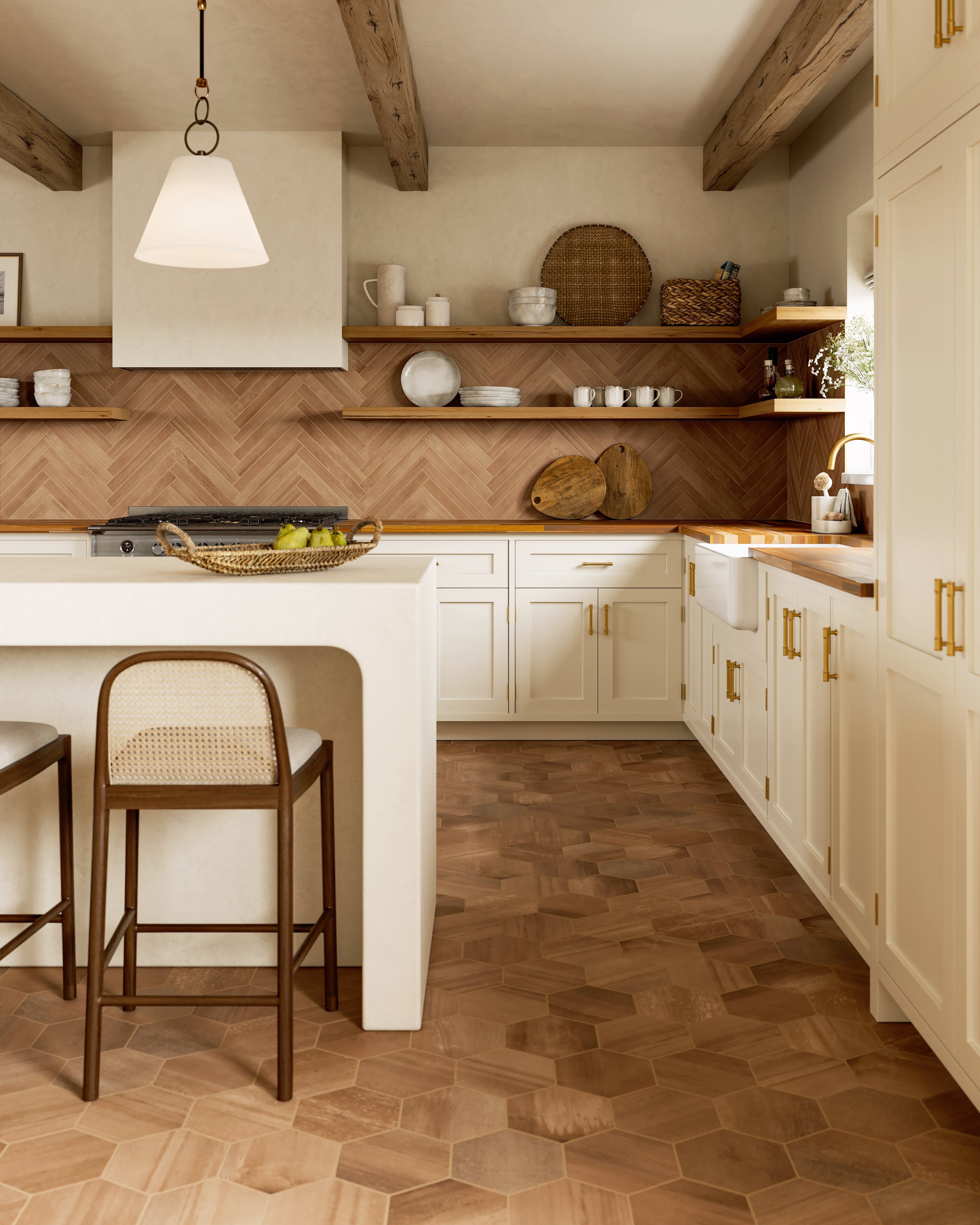 Hilda 12 Pendant in Distressed Bronze