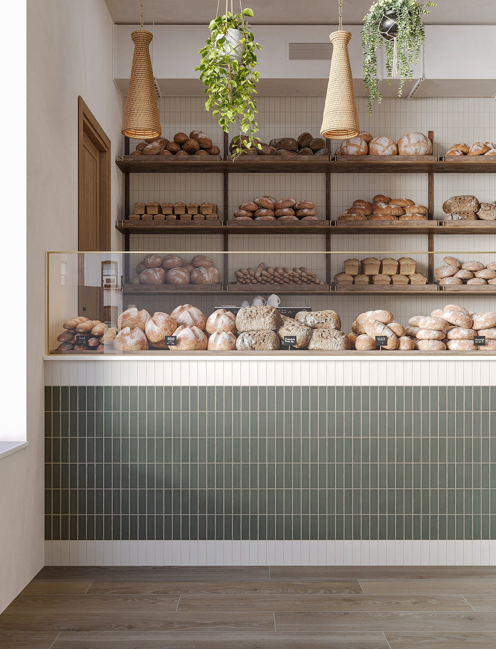 Santos Pendant in Vintage Gold Leaf