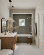 Sable Pendant in Distressed Bronze/Ceramic Ivory Crackle