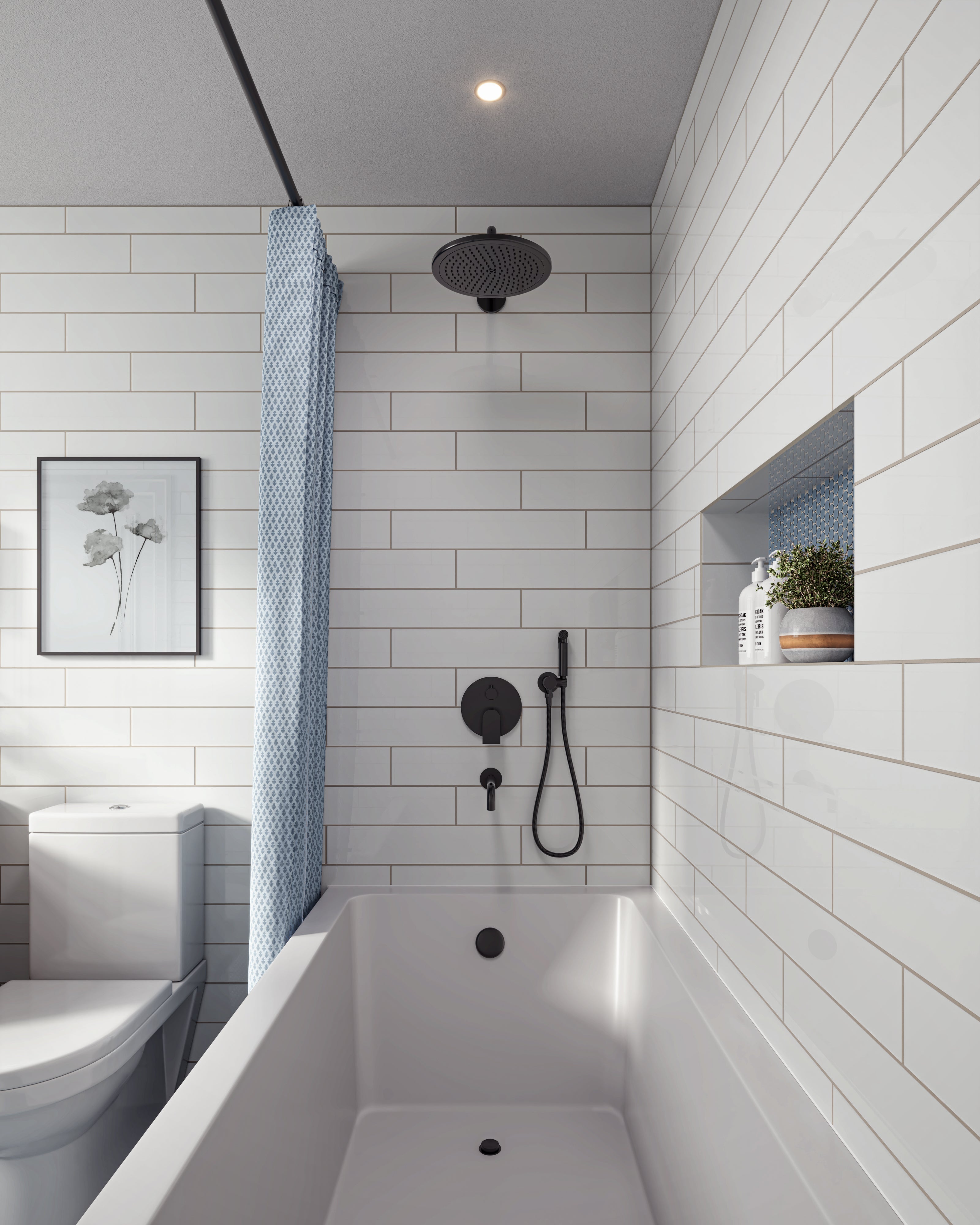 Ariel 12x12 Glossy Porcelain Penny Round Mosaic Tile in Dusty Blue