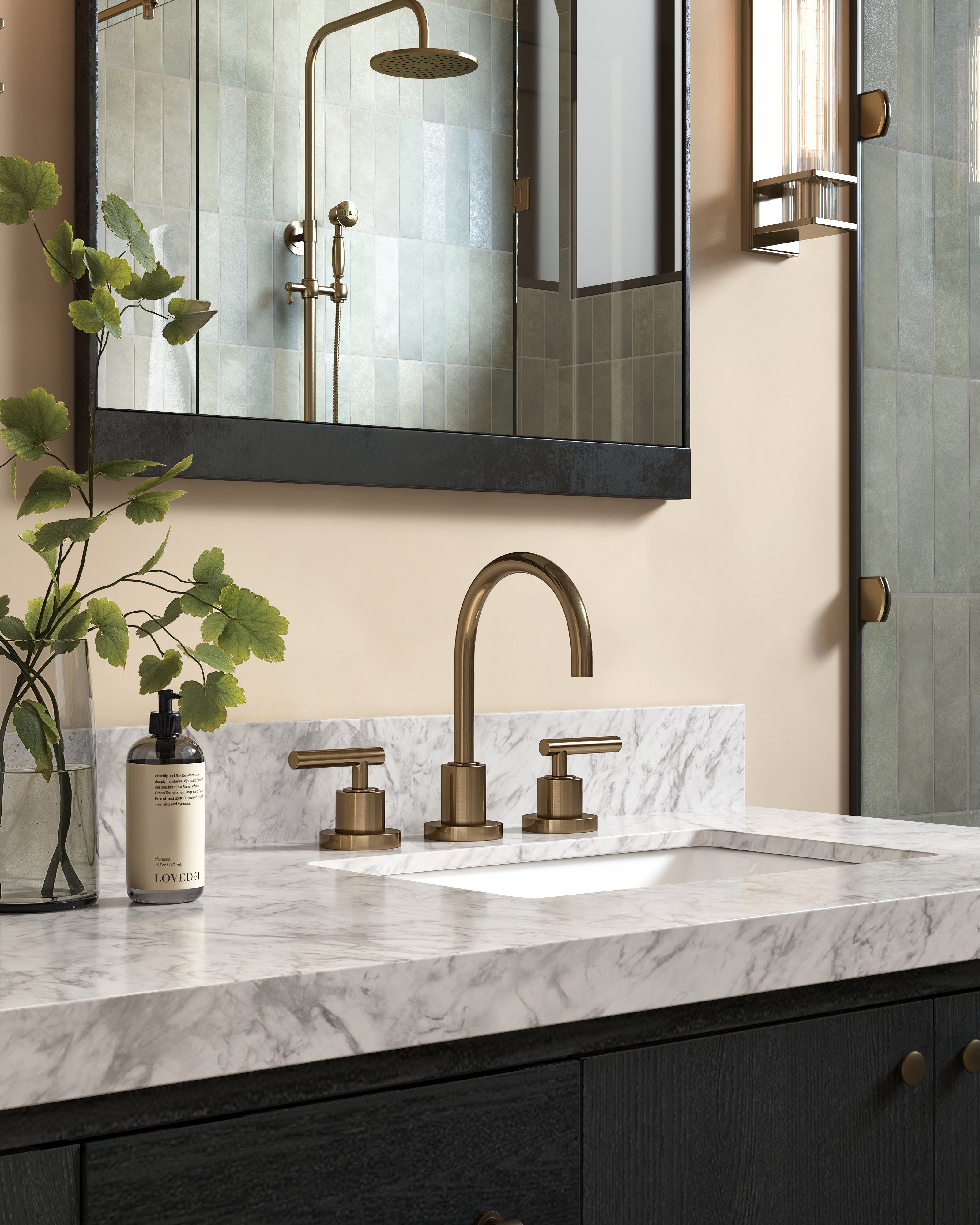 Clancy Small Mirror in Antiqued Iron