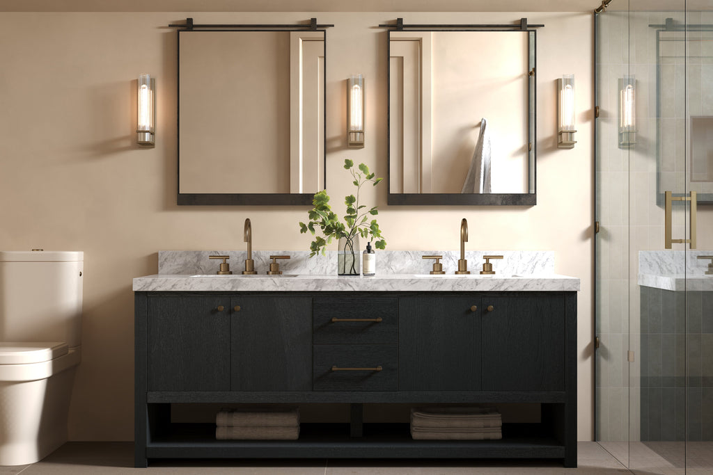 Clancy Small Mirror in Antiqued Iron