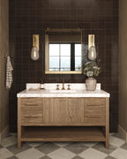 Clancy Small Mirror in Antique Brass