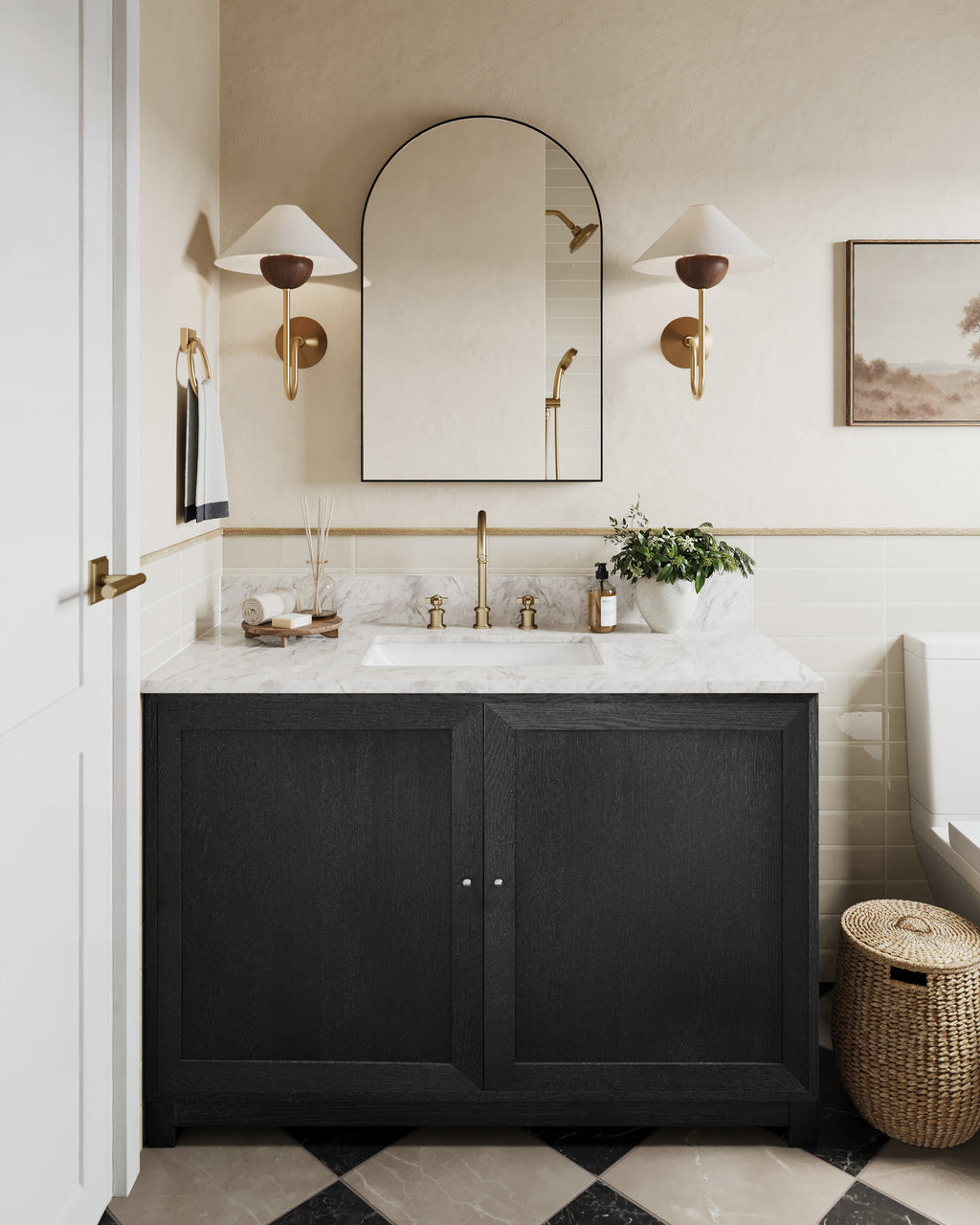 Leilani Wall Sconce in Patina Brass