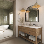 Esmeralda Wide Mirror in Iron Matte Black