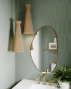 Rory Mirror in Antique Brass Iron