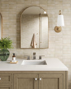 Esmeralda Small Mirror in Polished Brass