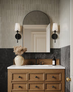 Esmeralda Small Mirror in Iron Matte Black