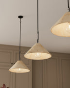 Alma Pendant in Ecru Marble Solid