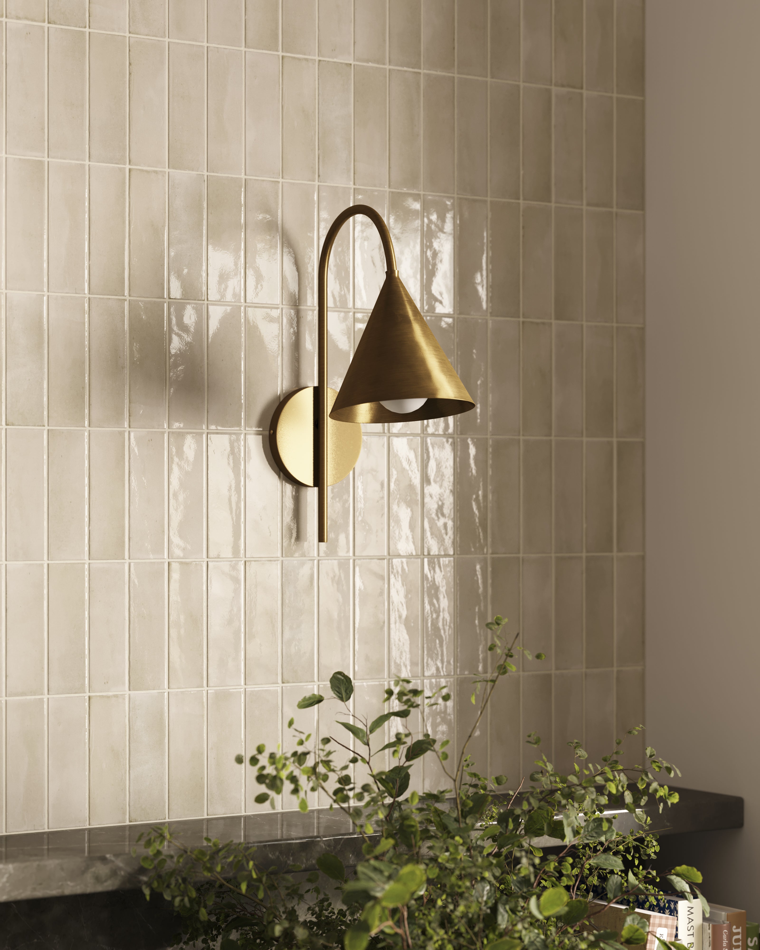 Fenton Wall Sconce in Light Antique Brass