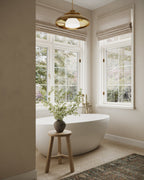 Georgette Polyester Pile Rug in Spice / Indigo