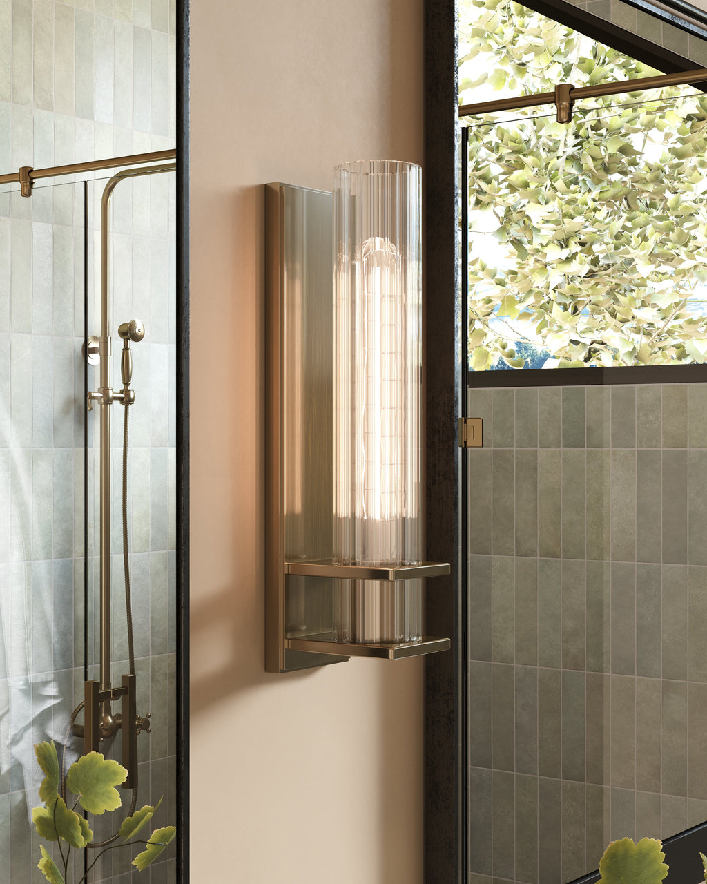 Clancy Small Mirror in Antiqued Iron