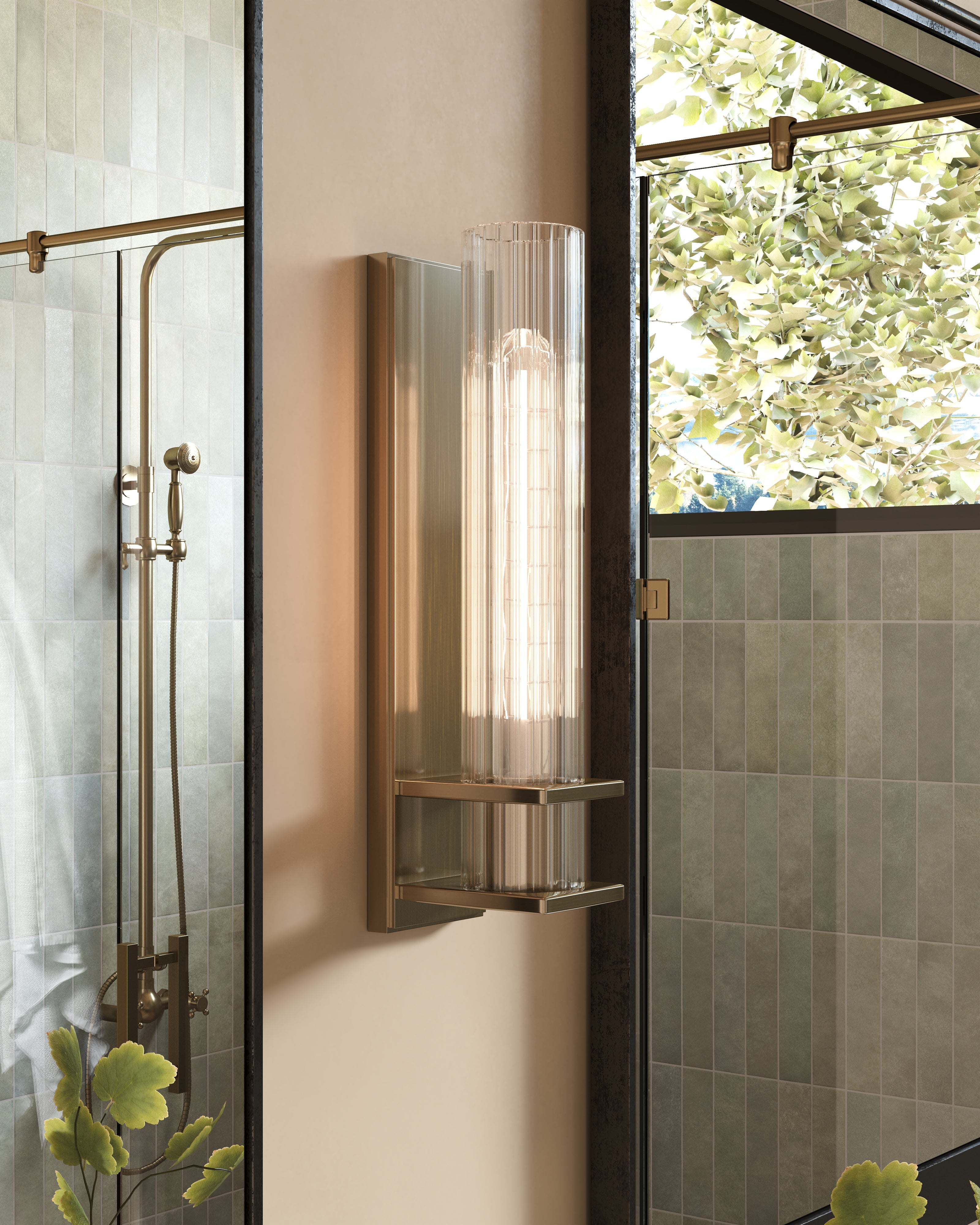 Clancy Small Mirror in Antiqued Iron