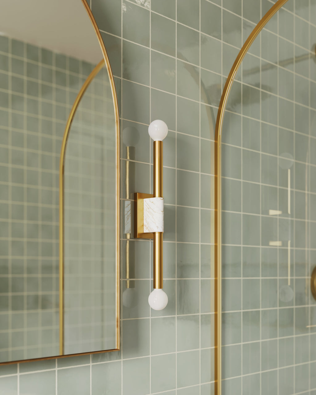 Larson Wall Sconce in Aged Brass