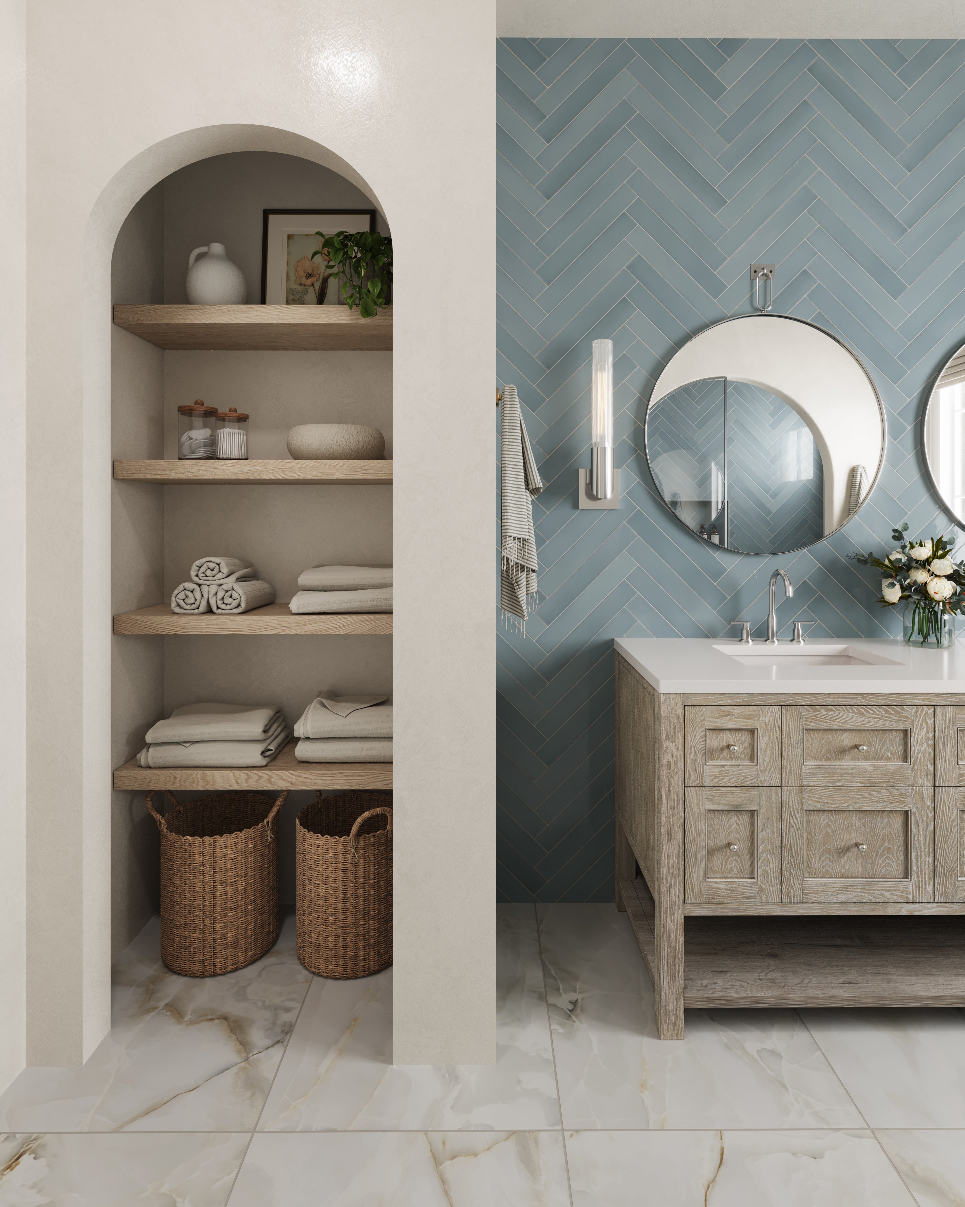 Rupert 17 Wall Sconce in Polished Nickel