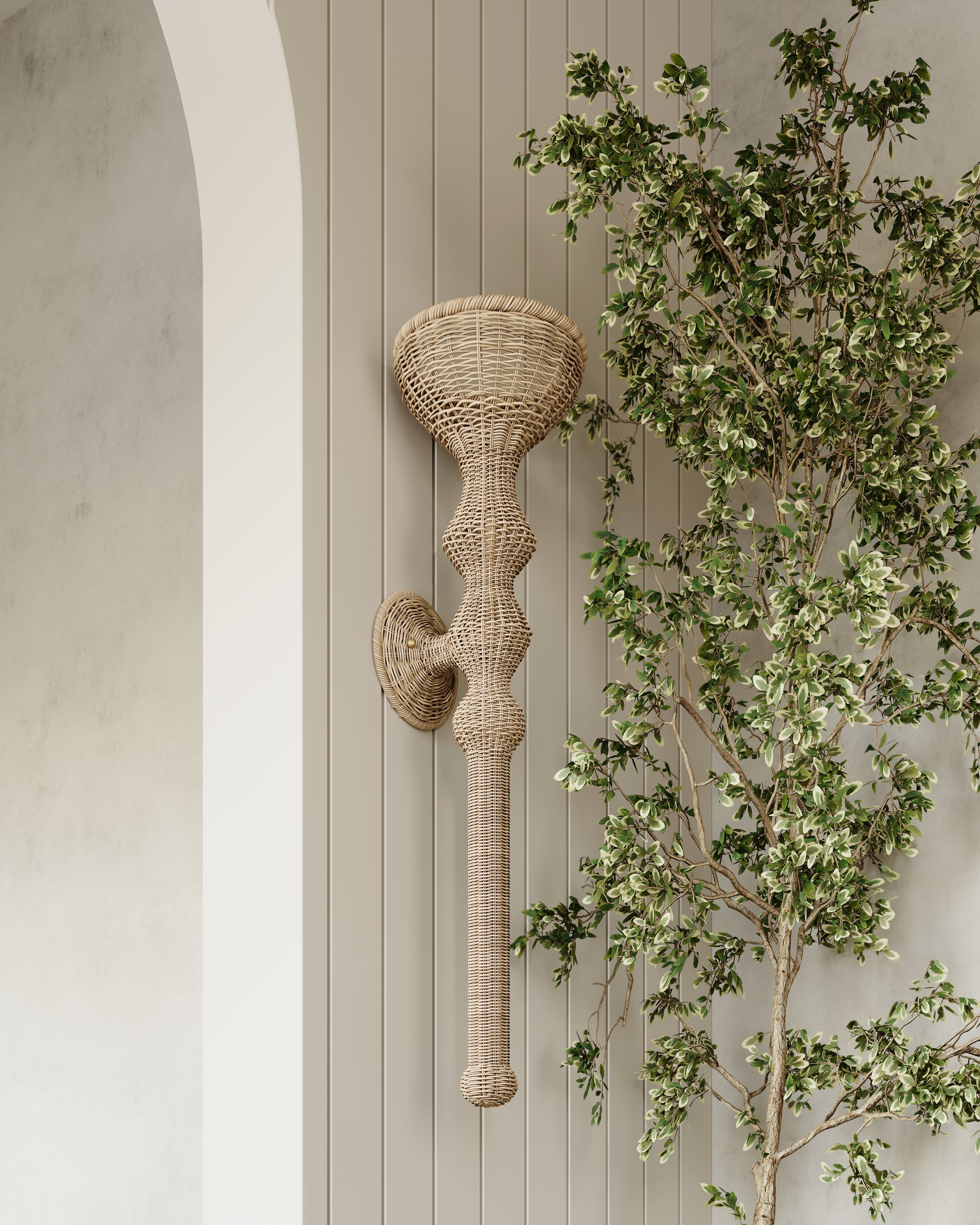 Winona Wall Sconce in Gold Leaf