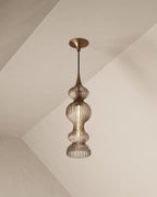 Satine Pendant In Aged Brass Bronze